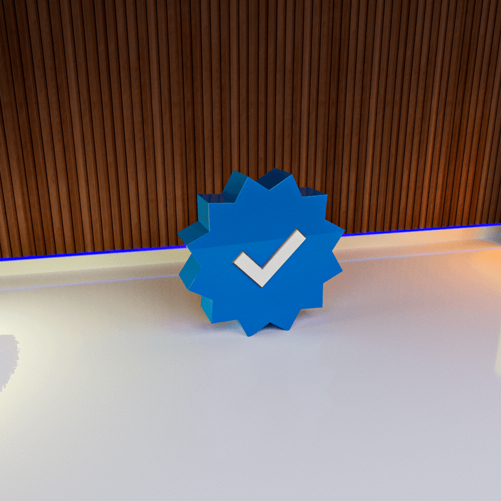 Verified Instagram - DECOR 3d model