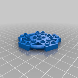 Penta connect Interlocking Bricks (not Lego) 3d model