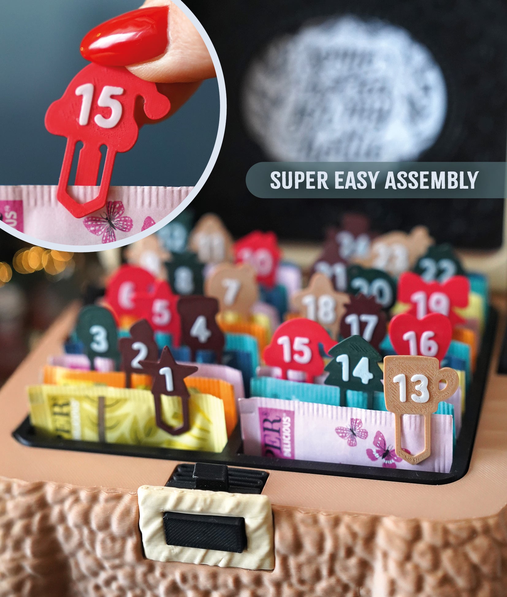 Adventcalendar Clips for Square Bear 3d model