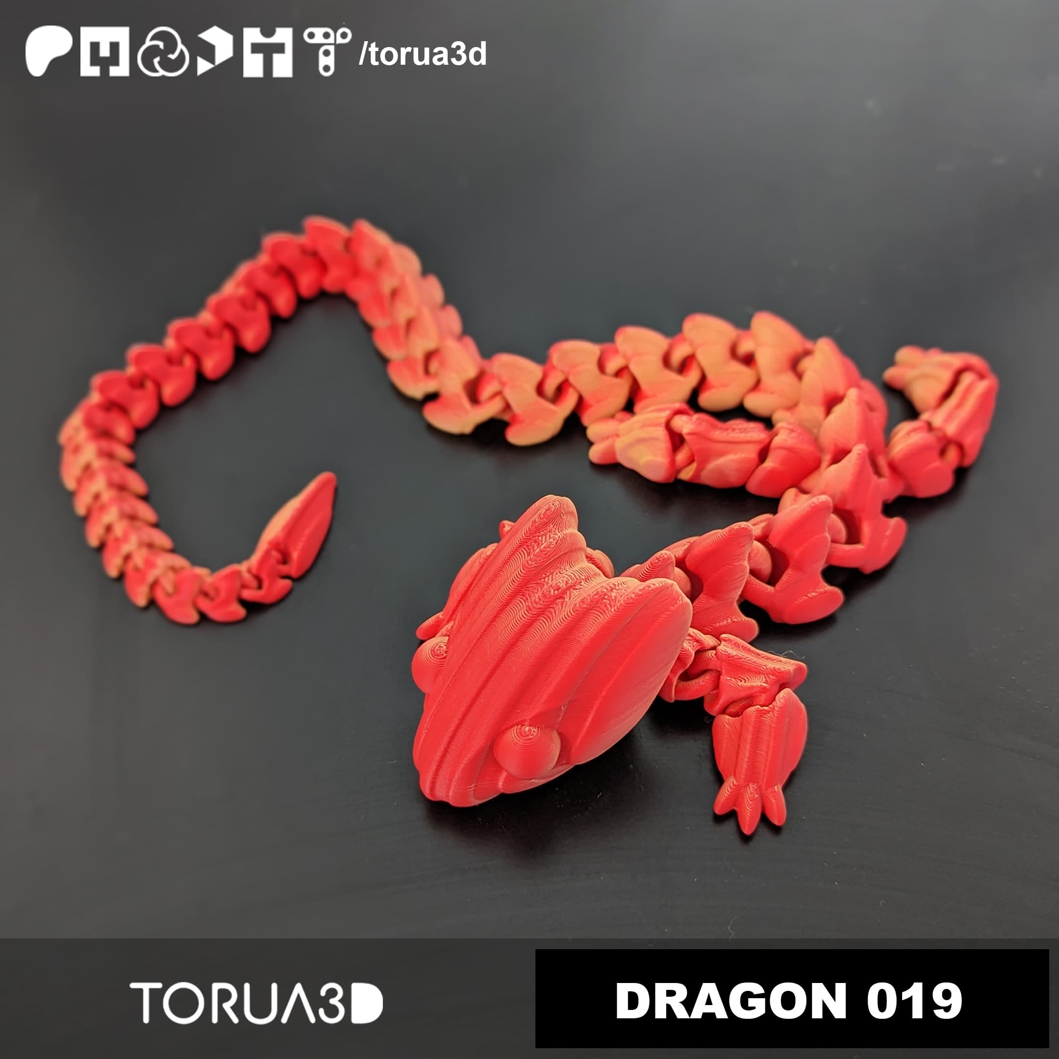 Articulated Dragon 019 3d model