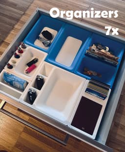7x Storage Boxes Modular 3d model