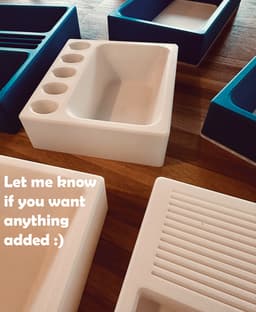 7x Storage Boxes Modular 3d model
