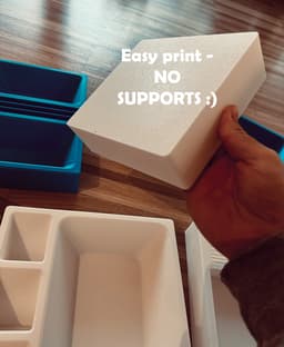7x Storage Boxes Modular 3d model