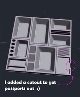 7x Storage Boxes Modular 3d model