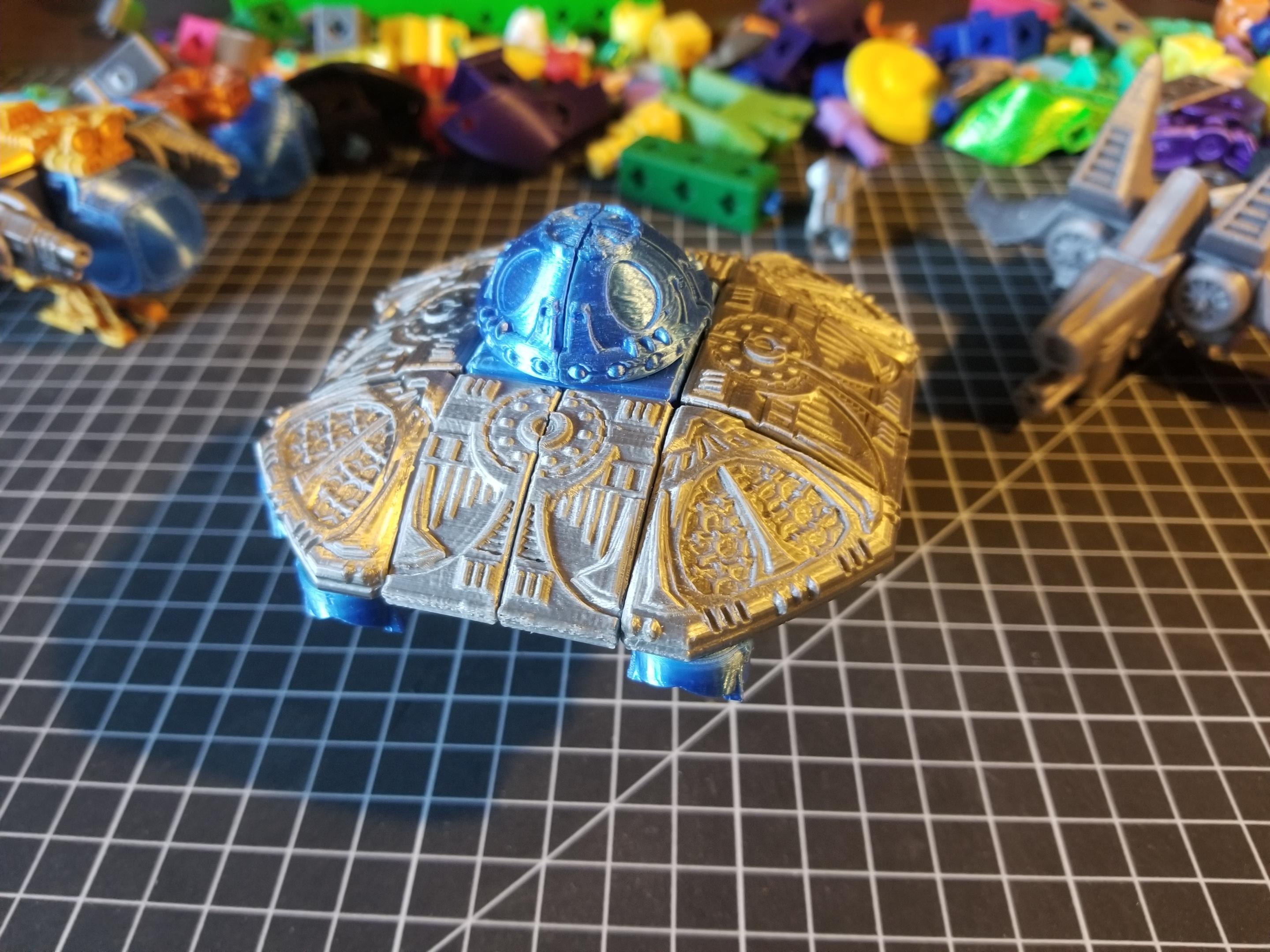 PrintABlok Flying Saucer Spaceship Construction Toy 3d model