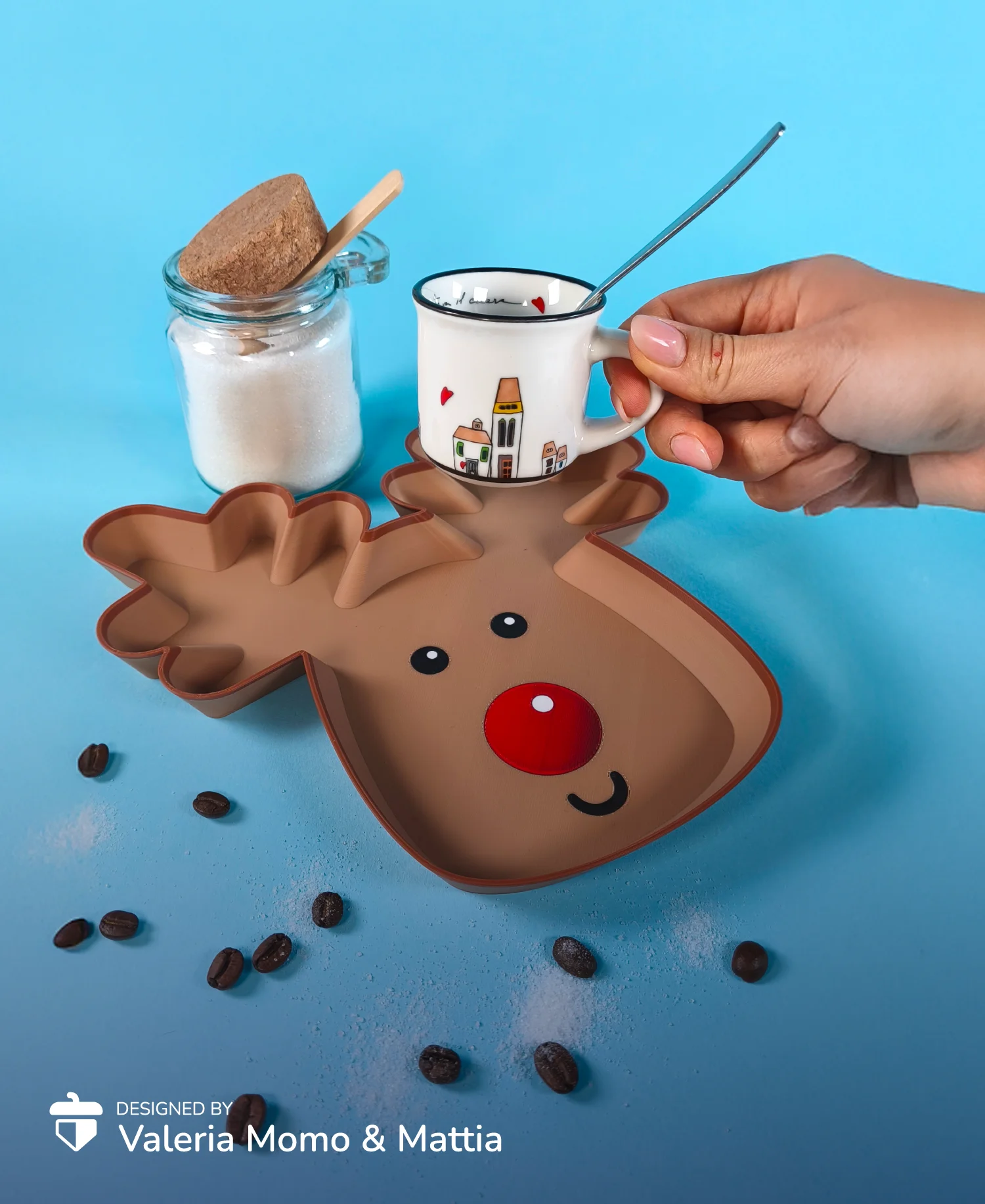 Rudolph Tray, Christmas Reindeer - Go Wild Tray Collection 3d model