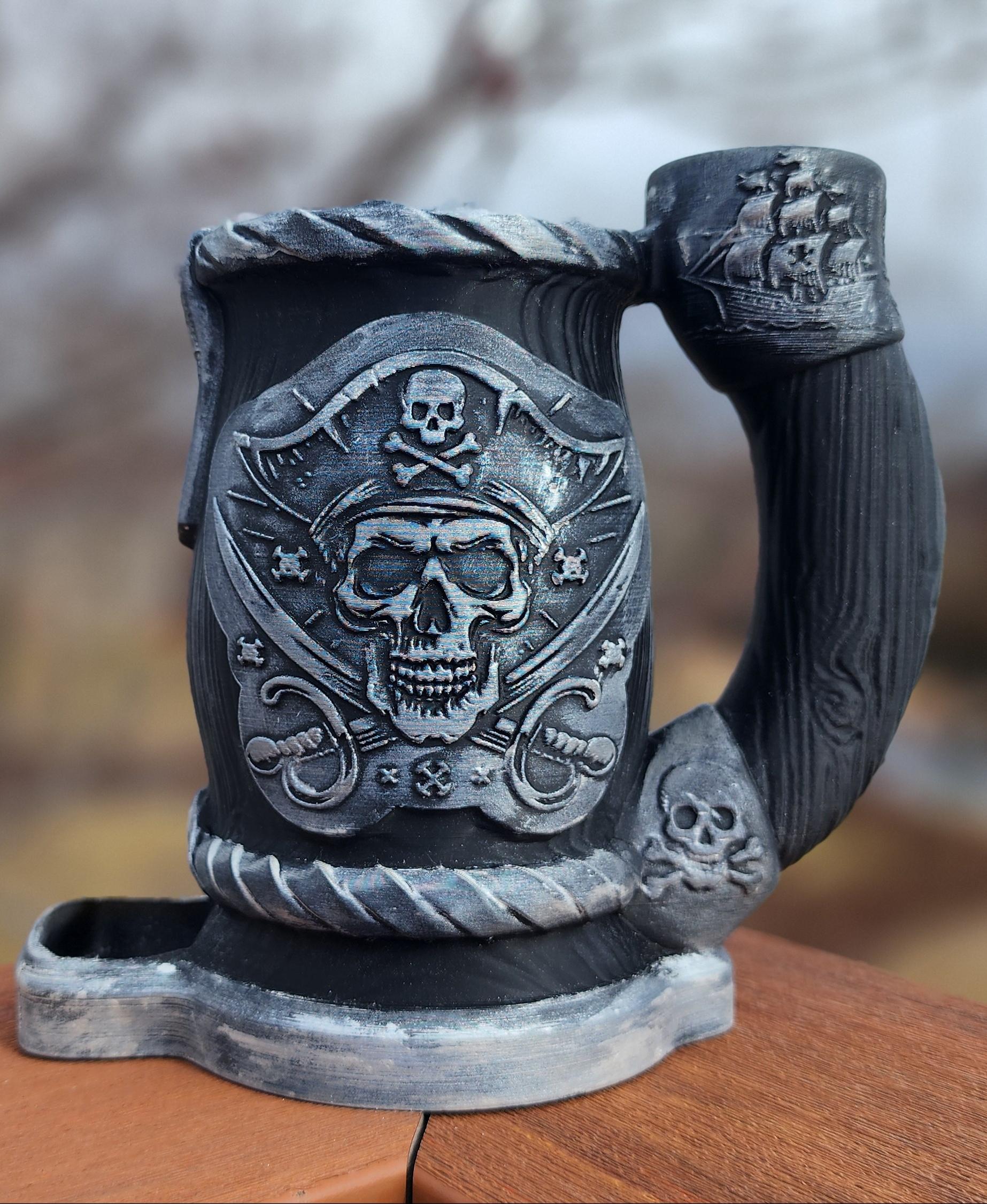 Pirate Can Cozy Dice tower 3d model