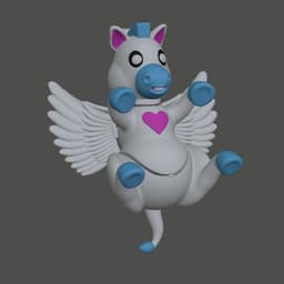 “Skye” the Pegasus – Wiggle Budz – (Hug Me Series) 3d model
