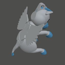 “Skye” the Pegasus – Wiggle Budz – (Hug Me Series) 3d model
