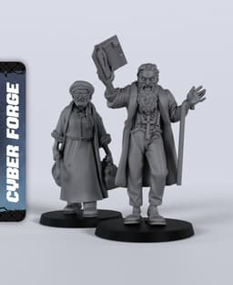 Clash Civilians - With Free Cyberpunk - Sci-Fi Gift Ideas for RPG and Wargamers 3d model