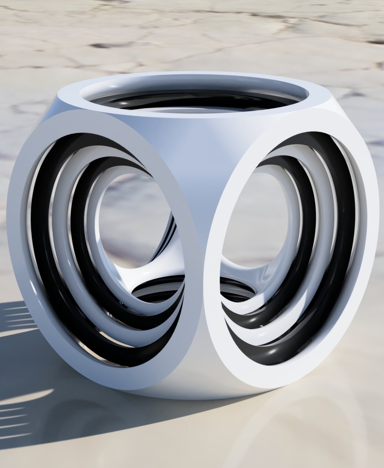 Spinning Art Print in Place 3d model