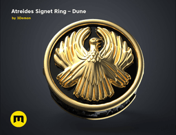 Atreides Signet Ring - Dune 3d model