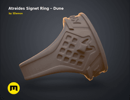 Atreides Signet Ring - Dune 3d model