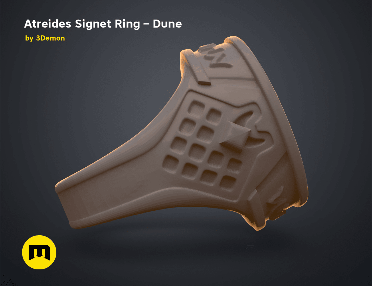 Atreides Signet Ring - Dune 3d model