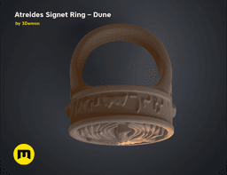 Atreides Signet Ring - Dune 3d model