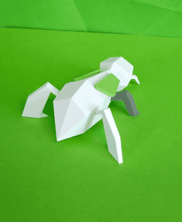 Nincada Low Poly Pokemon 3d model