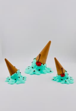Ice Cream Cone Gnome Cherry Nose 3d model