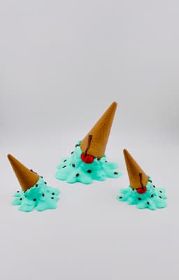 Ice Cream Cone Gnome Cherry Nose 3d model