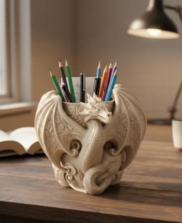 Dragon Desk Organizer 3d model