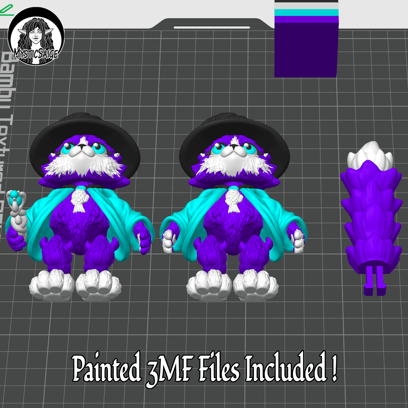 Wizard Cat 3d model