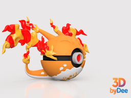 Charizard (Gmax) Poke Ball 3d model