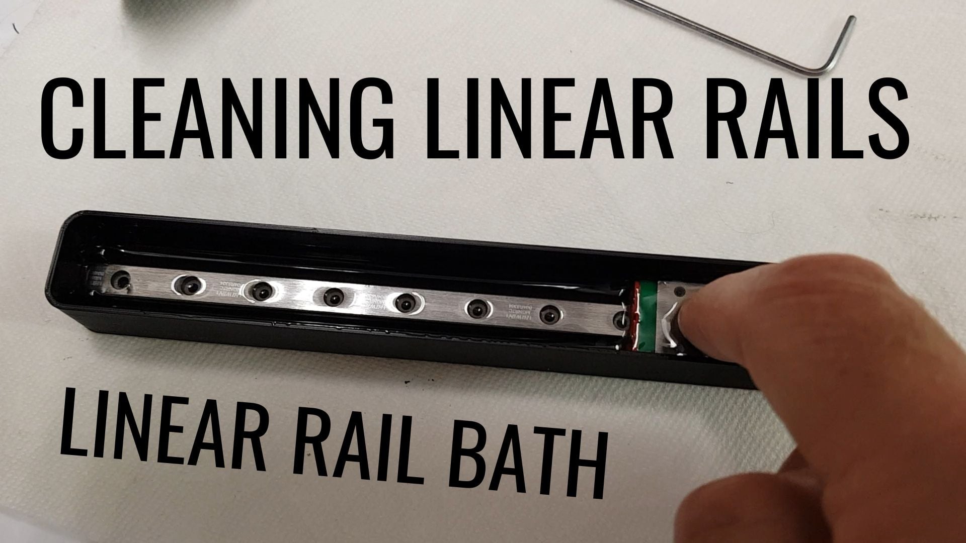 Linear Rail Bath - Clean your linear rails 3d model