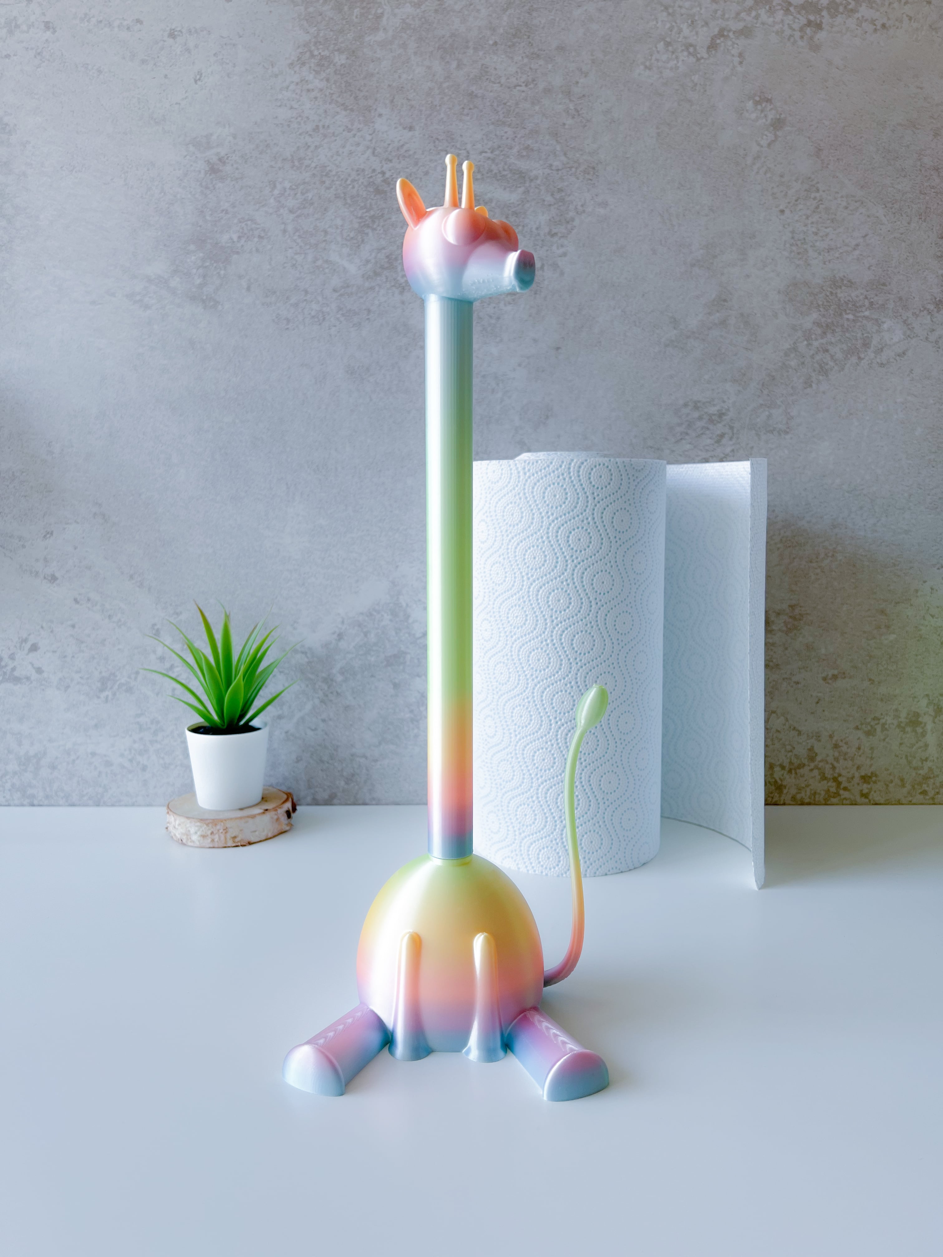 Giraffee Paper Towel Holder 3d model