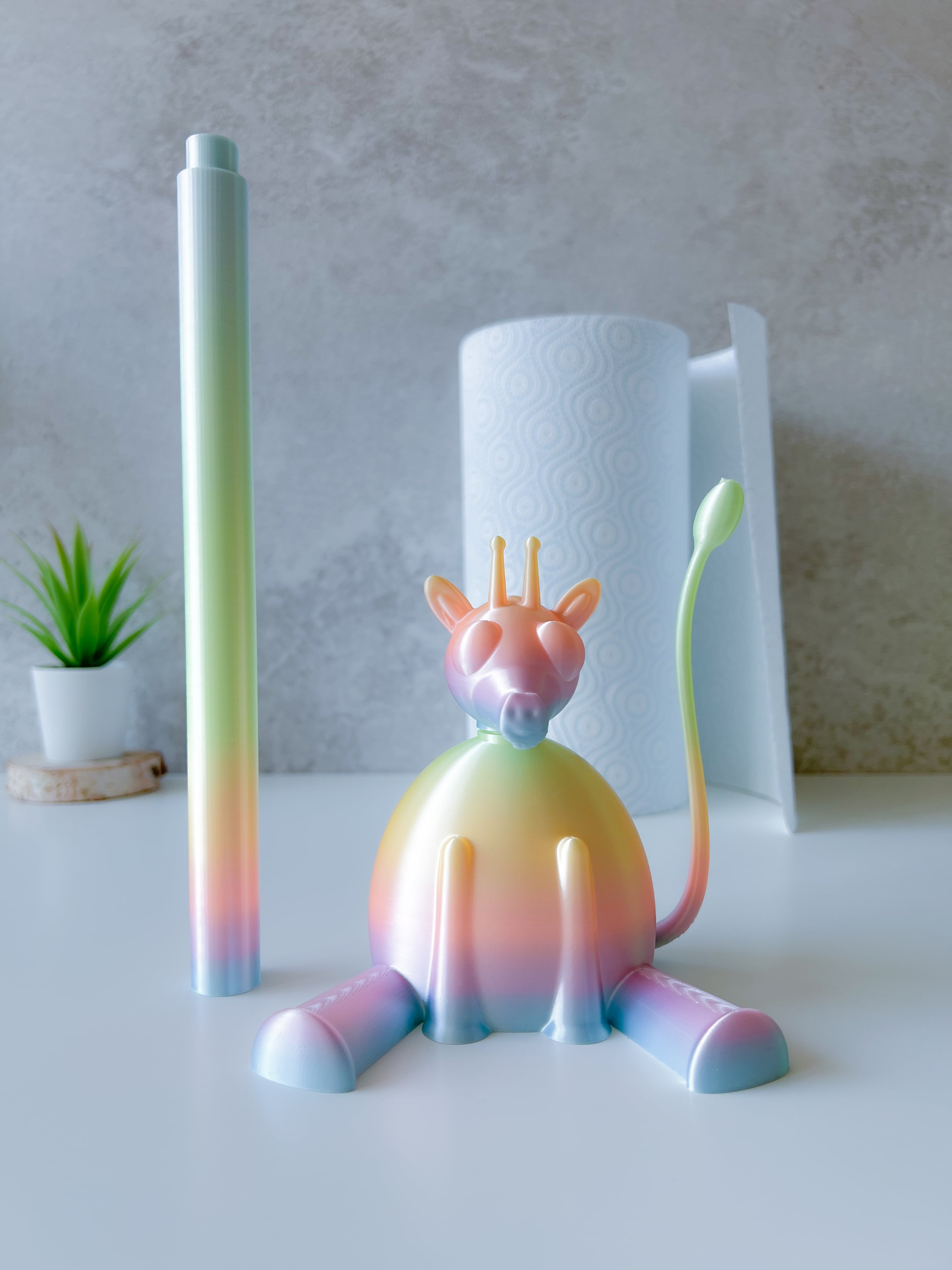 Giraffee Paper Towel Holder 3d model