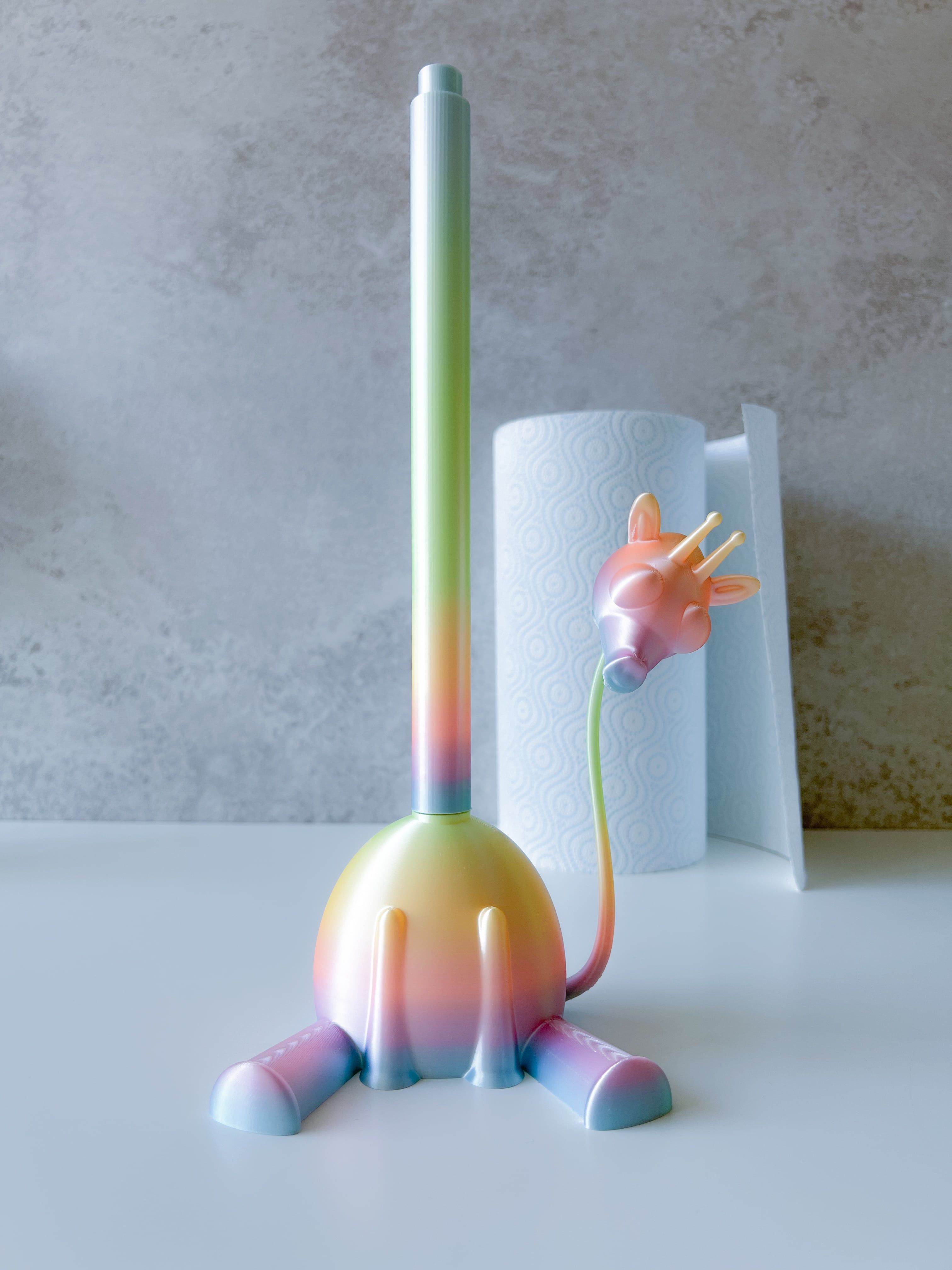 Giraffee Paper Towel Holder 3d model