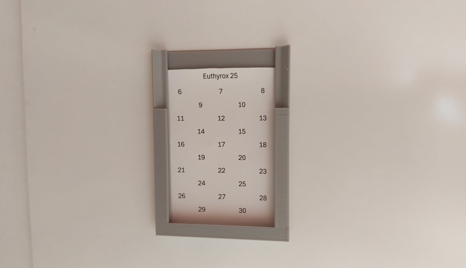 Pill dispenser with dates 3d model