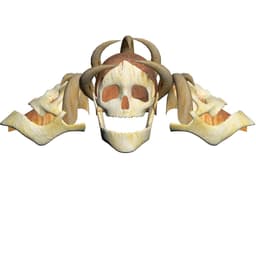 Savage Skull & Horn Head and Shoulder Armor – Fantasy STL Accessory Set 3d model