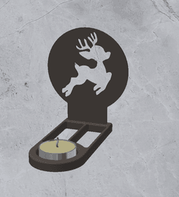 Candle Holder Decoration 3d model