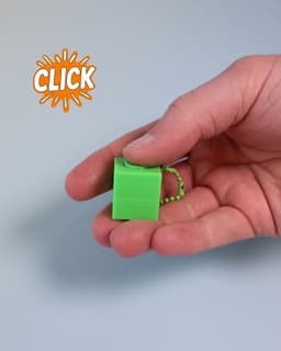 Lego Blocks Fidget Clicker - Keychain 3d model