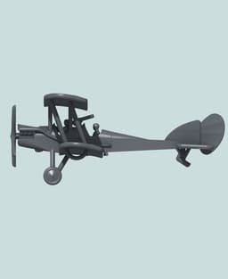 1:144 R.A.F. B.E.2c (Late) 3d model