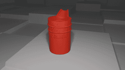 2 Stroke Oil Measuring Cup 3d model