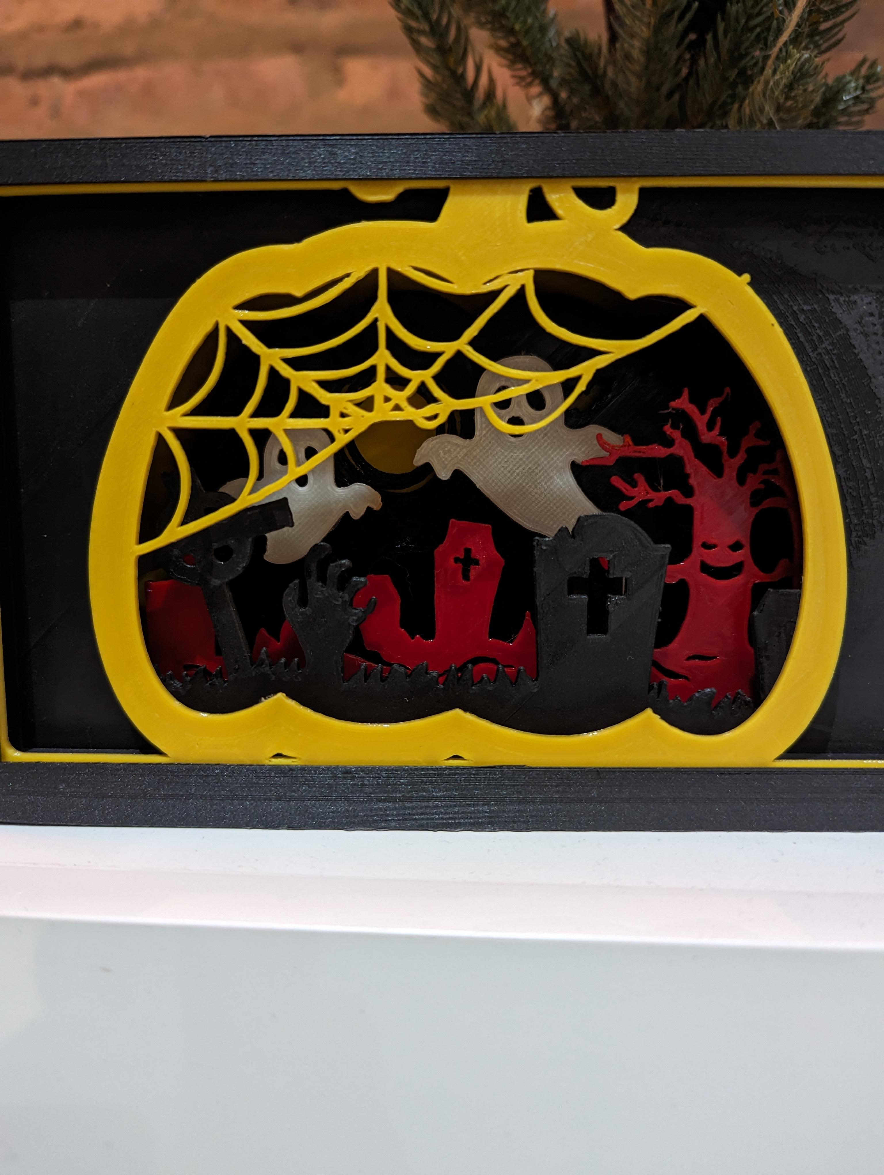 Halloween Shadow Box 3d model