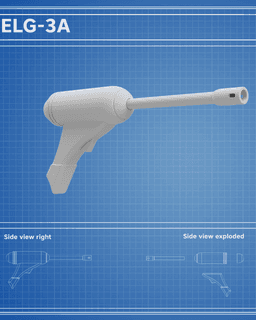 ELG-3A Blaster - Star Wars 3d model