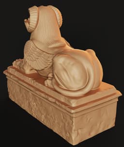 Ram Sphinx Statue Box STL | Egyptian Décor 3D Print | Functional 3d model