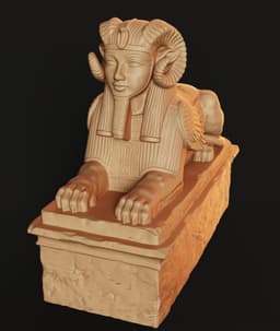 Ram Sphinx Statue Box STL | Egyptian Décor 3D Print | Functional 3d model