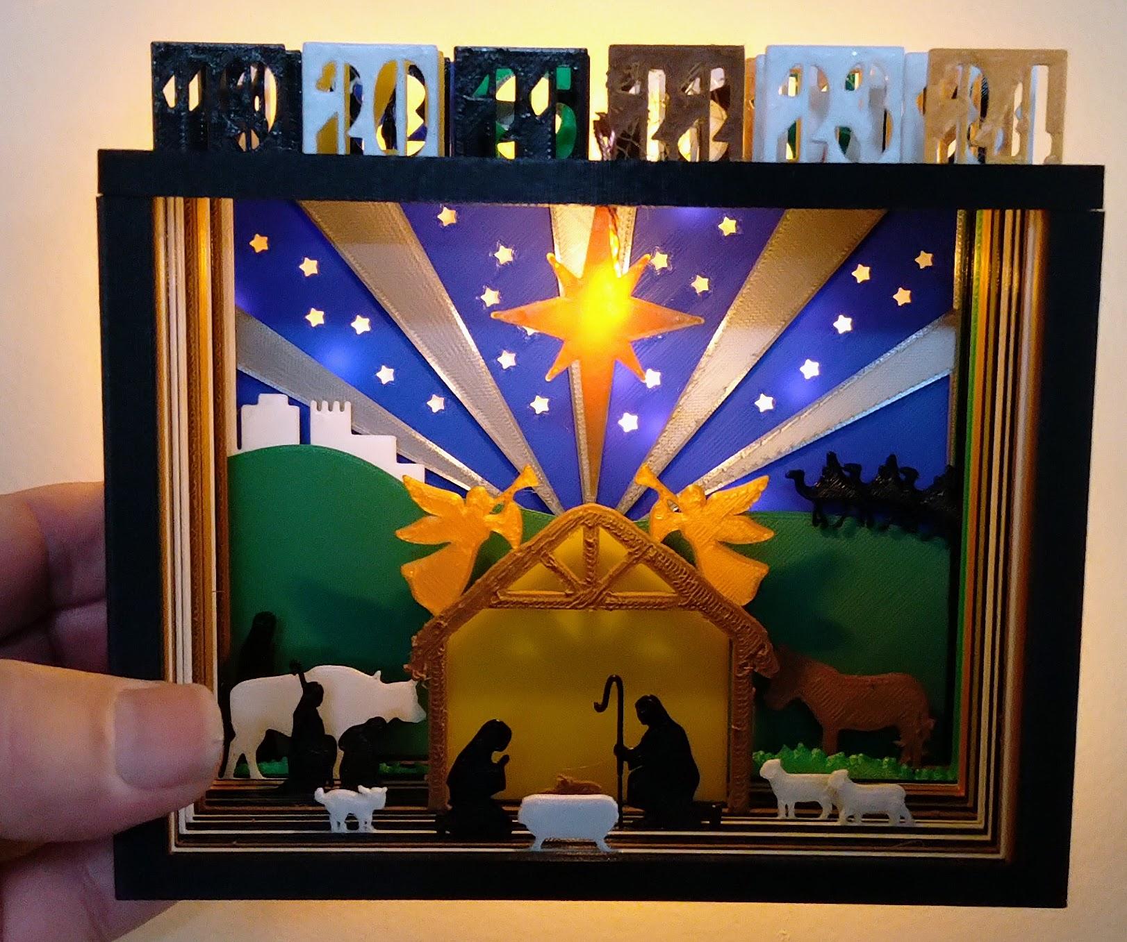 Silhouette Advent Calendar - I added some lights to the project - 3d model
