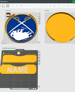 Buffalo Sabres Sign – LED Strip Compatible 3d model