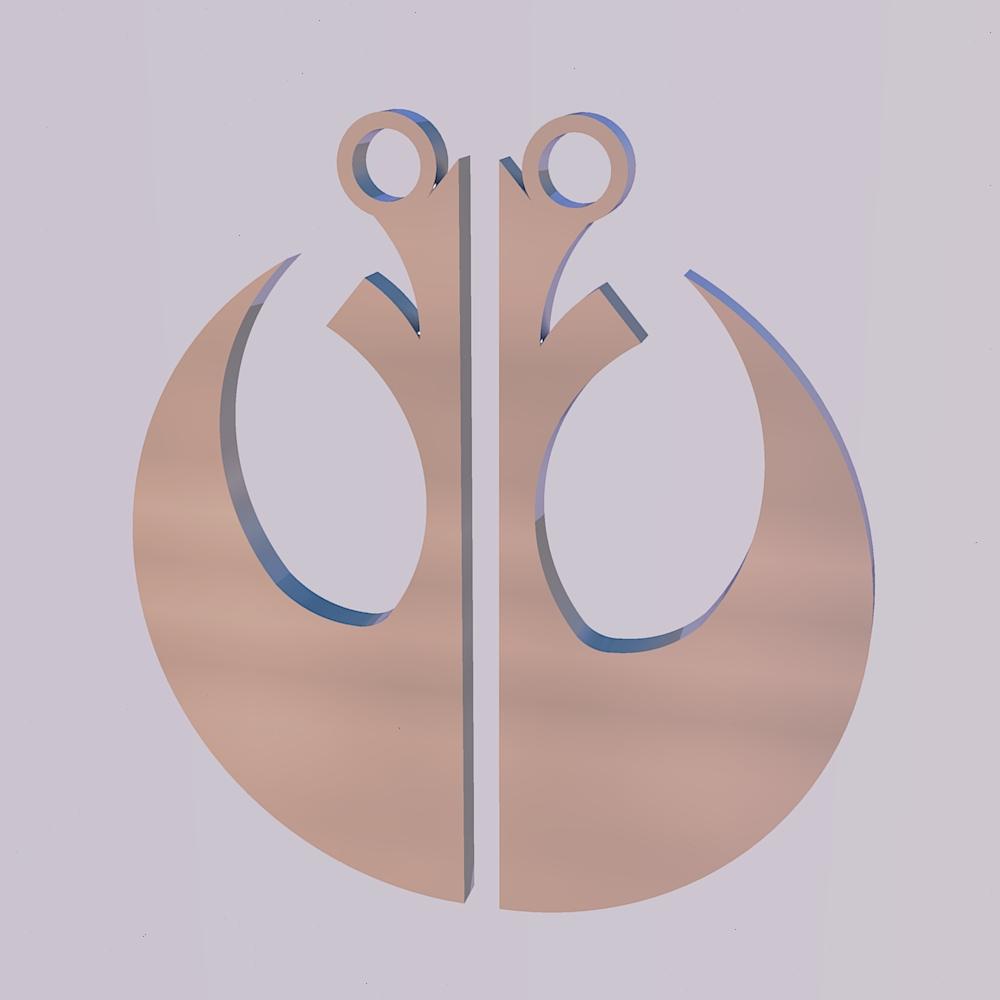 Star Wars Necklace Set - Remixable Ready 3d model