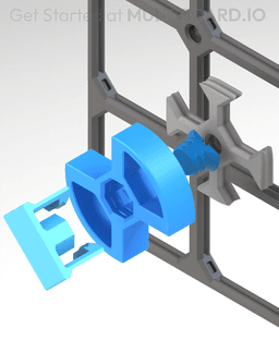 Multibin Twist Lock Divider Tool 3d model