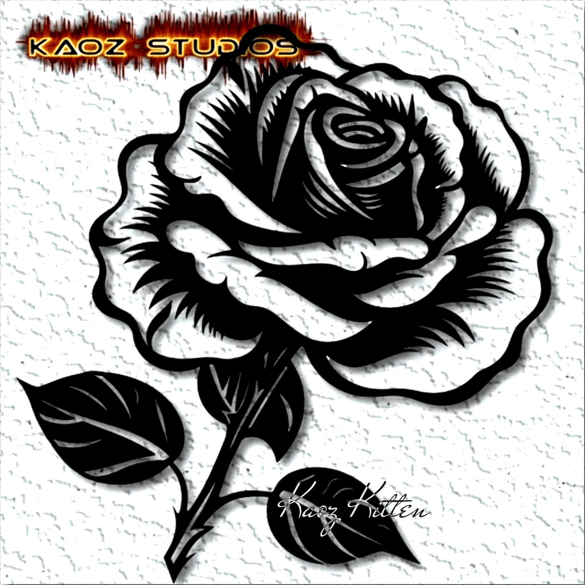 realistic cut rose with leaves wall art garden home decor 3d model
