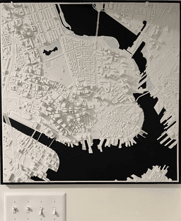 BOSTON, Skyline 3D map 3d model