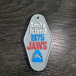 Porte-clé Jaws – style motel vintage inspiré du film Les Dents de la Mer 3d model