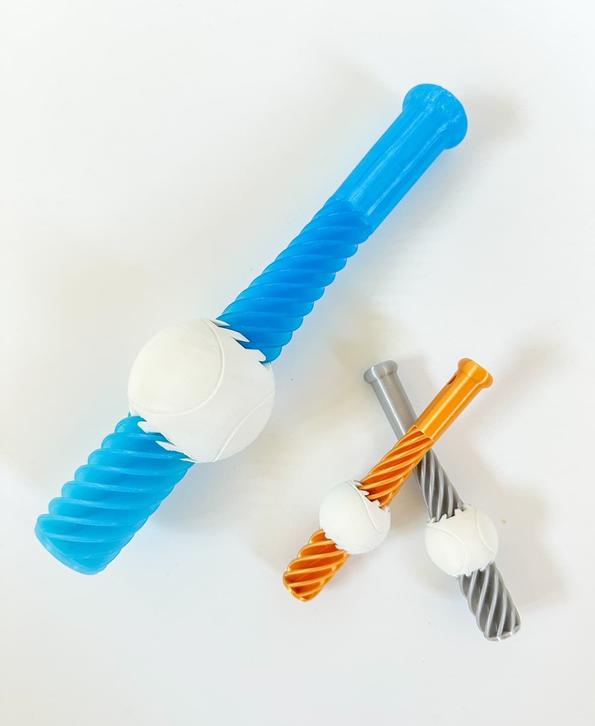 Baseball Fidget Bat & Ball Impossible Pass Through Fidget (2 Sizes) - 3D model by ...