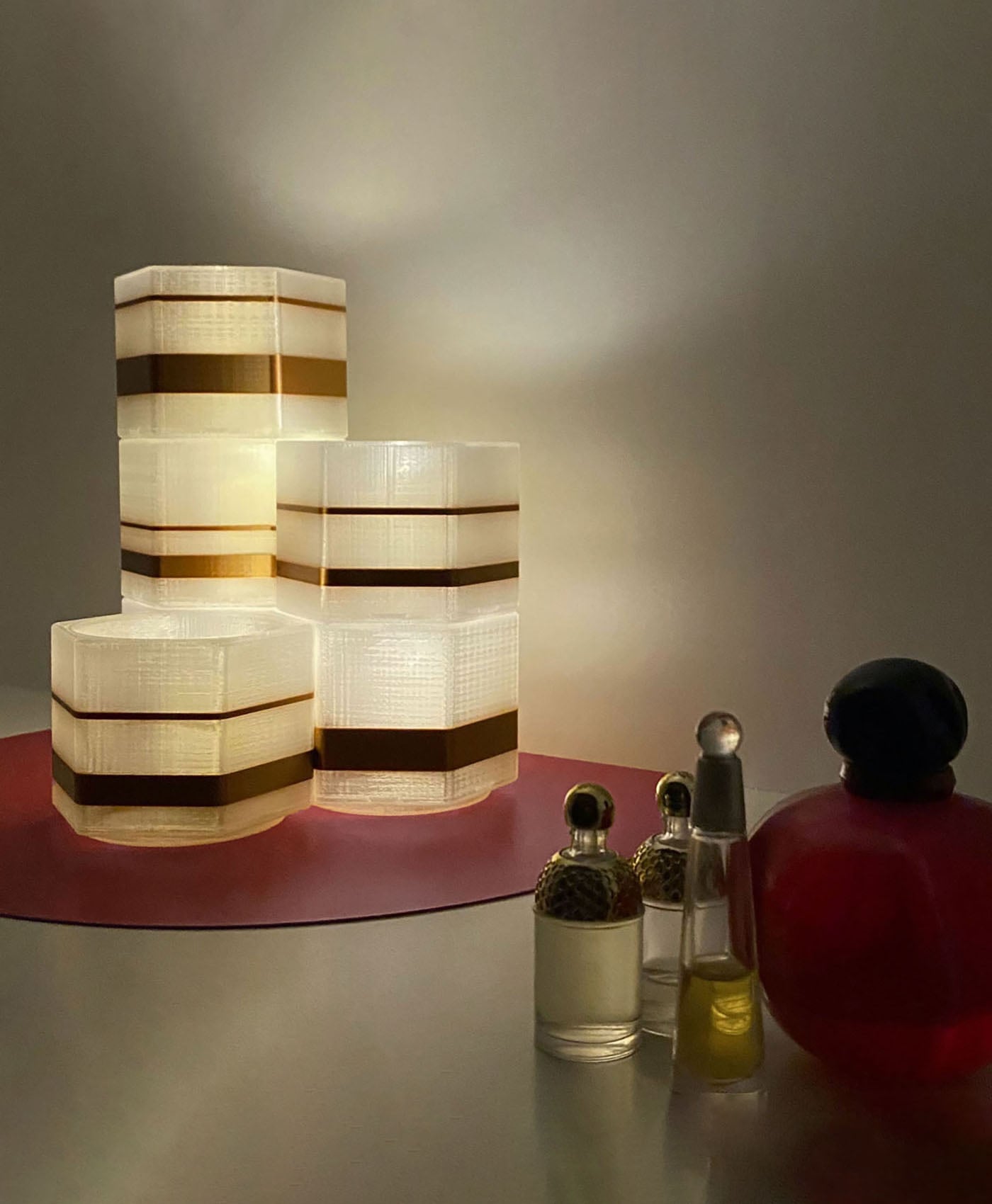 Tealight Holder Votive Candle Holder Modular Lamp Sculpture 3d model