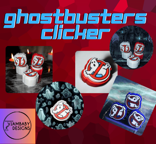 Ghostbusters Clicker Fidget Keychain 3d model