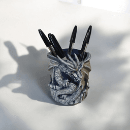 Dragon Pen Pot Holder 3d model